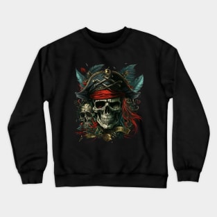 Pirate Captain Skull Crewneck Sweatshirt